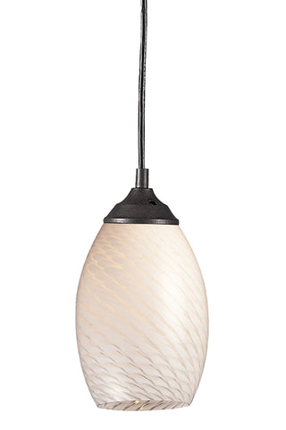 Buy sand-black-with-white-glass-and-white-shade Jazz Pendant by Z-Lite