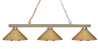 Buy polished-brass-with-polished-brass-glass-and-metal-shade Sharp Shooter Billiard by Z-Lite