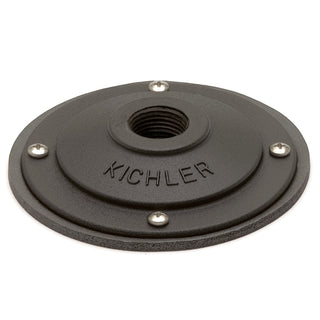Buy textured-black-with-surface-mounting-plate-glass Aluminum Mounting Flange Accessory by Kichler