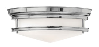 Buy chrome-with-etched-opal-glass-and-opal-shade Hadley Flush Mount Ceiling Light by Hinkley
