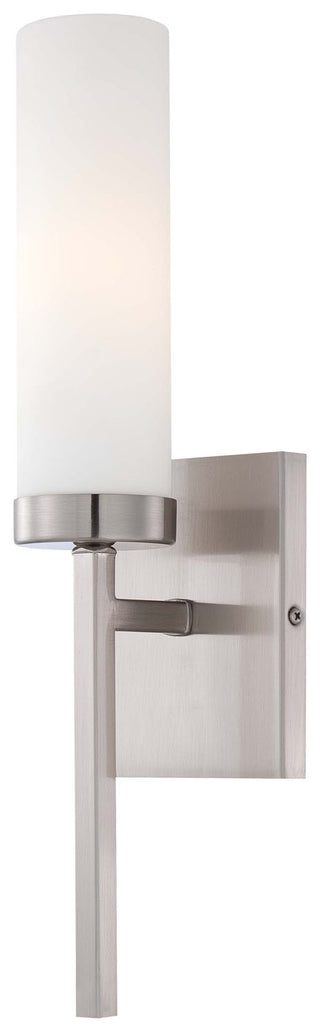 Buy brushed-nickel-with-etched-opal-glass-and-opal-shade Outdoor (Damp) Sconce by Minka-Lavery