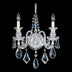 Polished Silver with Clear Heritage Crystal Glass