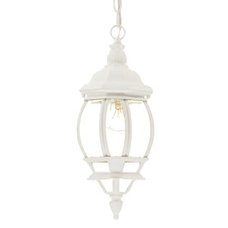 Buy textured-white-with-clear-glass-and-clear-shade Chateau Hanging Lanterns by Acclaim Lighting