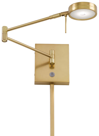 Buy honey-gold-with-honey-gold-glass-and-white-shade George's Reading Room Wall Lamp by George Kovacs