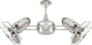Buy polished-chrome-finish-with-polished-chrome-blades Duplo-Dinamico Ceiling Fan by Matthews Fan Company