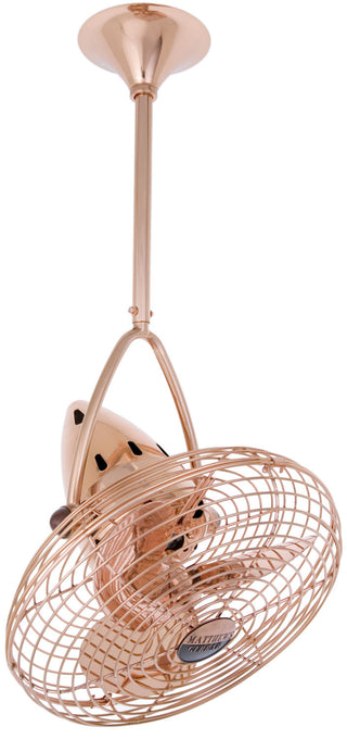Buy polished-copper-finish-with-polished-copper-blades Jarold Direcional Ceiling Fan by Matthews Fan Company