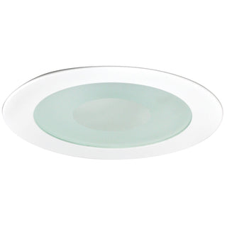 Rec Inc " Trim 4" Flat Lens W/ Clear Center & Metal Trim by Nora Lighting