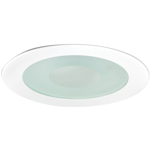 Rec Inc " Trim 4" Flat Lens W/ Clear Center & Metal Trim by Nora Lighting