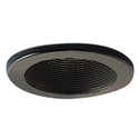 Rec Inc " Trim 4" Stepped Metal Baffle Trim W/ Metal Ring by Nora Lighting