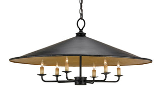 Brussels Black Chandelier Chandelier by Currey and Company