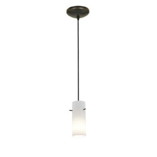 Buy oil-rubbed-bronze-with-opal-glass-and-white-shade Cylinder Pendant by Access