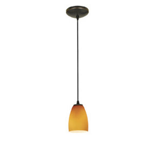 Buy oil-rubbed-bronze-with-amber-glass-and-amber-brown-shade Sherry Pendant by Access