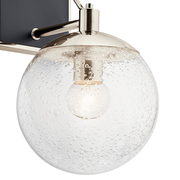 One Light Wall Sconce in Polished Nickel by Kichler from the Marilyn Collection (Clearance Display, Final Sale)