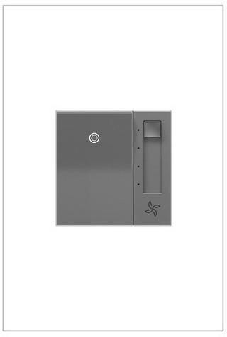 Buy magnesium adorne Paddle Fan Speed Control Switch with Microban by Legrand