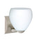 Satin Nickel with Opal Matte 5.25``x 5.875``x 5.875`` Glass and Opal Shade