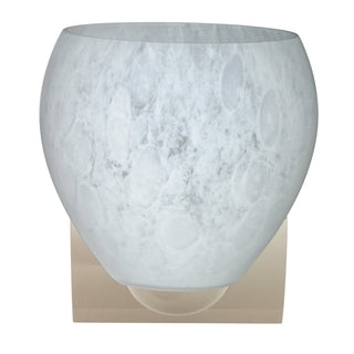 Buy chrome-with-carrera-5-25-x-5-875-x-5-875-glass-and-silver-gray-shade Bolla Sconce by Besa