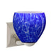 Satin Nickel with Blue Cloud 5.25``x 5.875``x 5.875`` Glass and Blue Shade