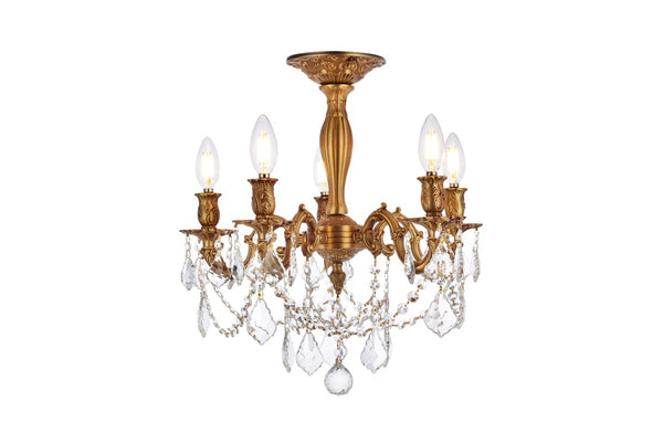 Rosalia Flush Mount Ceiling Light by Elegant Lighting
