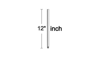 Buy polished-nickel Universal Downrod by Visual Comfort Fan