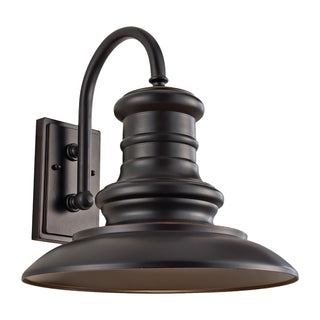Buy restoration-bronze-and-metal-shade Redding Station Outdoor (Wet) Wall Lantern by Generation Lighting