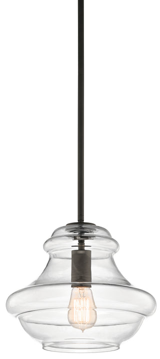Buy olde-bronze-with-clear-glass-and-clear-shade Everly Pendant by Kichler