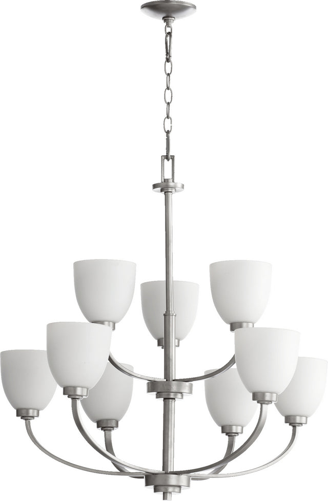 Reyes Outdoor (Damp) Chandelier by Quorum