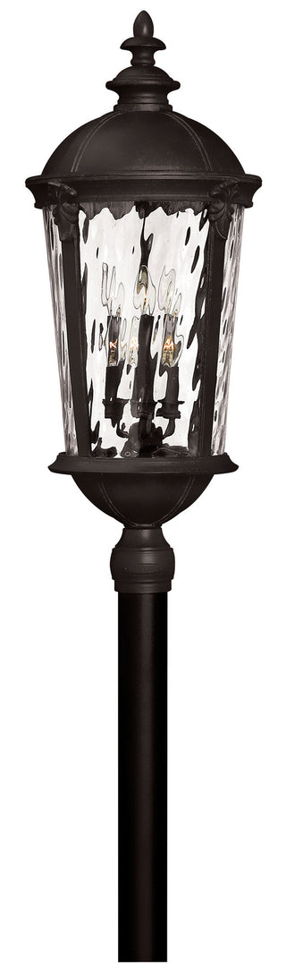 Buy black-with-clear-water-glass-glass-and-clear-shade Windsor Outdoor (Wet) Post Lantern by Hinkley