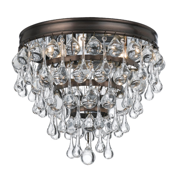 Calypso Outdoor (Damp) Flush Mount Ceiling Light by Crystorama