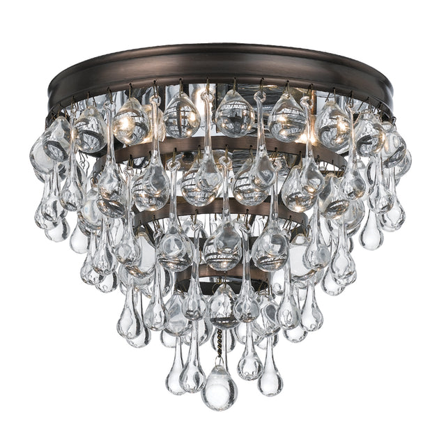 Calypso Outdoor (Damp) Flush Mount Ceiling Light by Crystorama