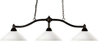 Buy bronze-with-matte-opal-glass-and-opal-shade Chance Billiard by Z-Lite