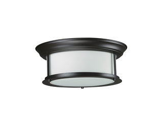 Buy bronze-with-matte-opal-glass-and-opal-shade Sonna Flush Mount Ceiling Light by Z-Lite