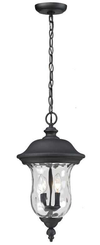 Buy black-with-clear-waterglass-glass-and-clear-shade Armstrong Outdoor (Wet) Hanging Lanterns by Z-Lite
