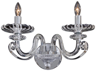 Buy chrome-and-clear-shade Metropolitan Family Sconce by Metropolitan