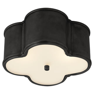 Buy gun-metal Basil Outdoor (Damp) Flush Mount Ceiling Light by Visual Comfort Signature