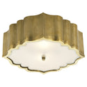 Balthazar Outdoor (Damp) Flush Mount Ceiling Light by Visual Comfort Signature