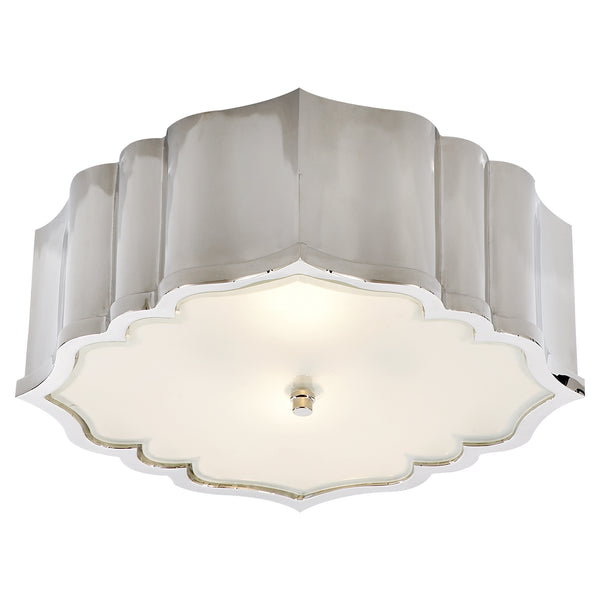 Balthazar Outdoor (Damp) Flush Mount Ceiling Light by Visual Comfort Signature