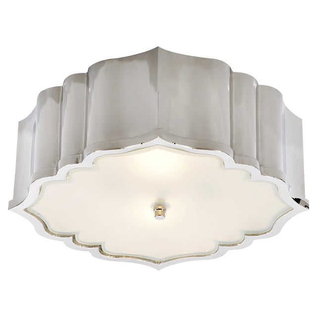 Balthazar Outdoor (Damp) Flush Mount Ceiling Light by Visual Comfort Signature