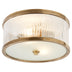 Hand-Rubbed Antique Brass with Frosted Glass Glass and Frosted Shade