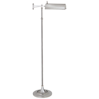 Buy polished-nickel-with-8-75-x-3-5-x-2-glass-and-metal-shade Dorchester Floor Lamp by Visual Comfort Signature
