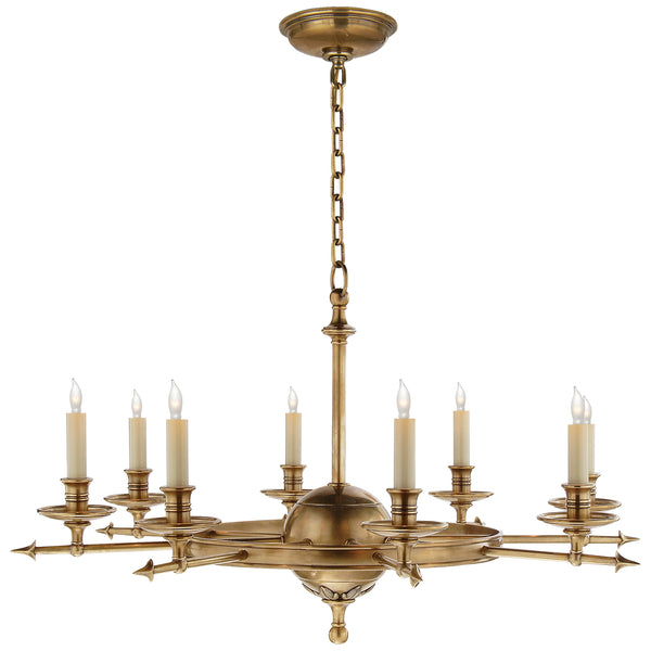 Leaf And Arrow Chandelier by Visual Comfort Signature