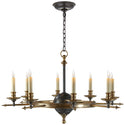 Leaf And Arrow Chandelier by Visual Comfort Signature