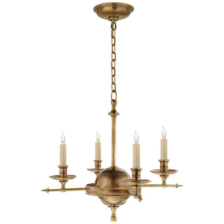 Buy antique-burnished-brass Leaf And Arrow Chandelier by Visual Comfort Signature
