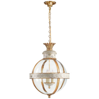 Buy antique-white Crown Top Globe Lantern by Visual Comfort Signature