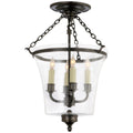 Sussex Bell Jar Flush Mount Ceiling Light by Visual Comfort Signature