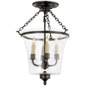 Sussex Bell Jar Flush Mount Ceiling Light by Visual Comfort Signature