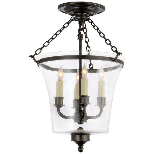 Sussex Bell Jar Flush Mount Ceiling Light by Visual Comfort Signature