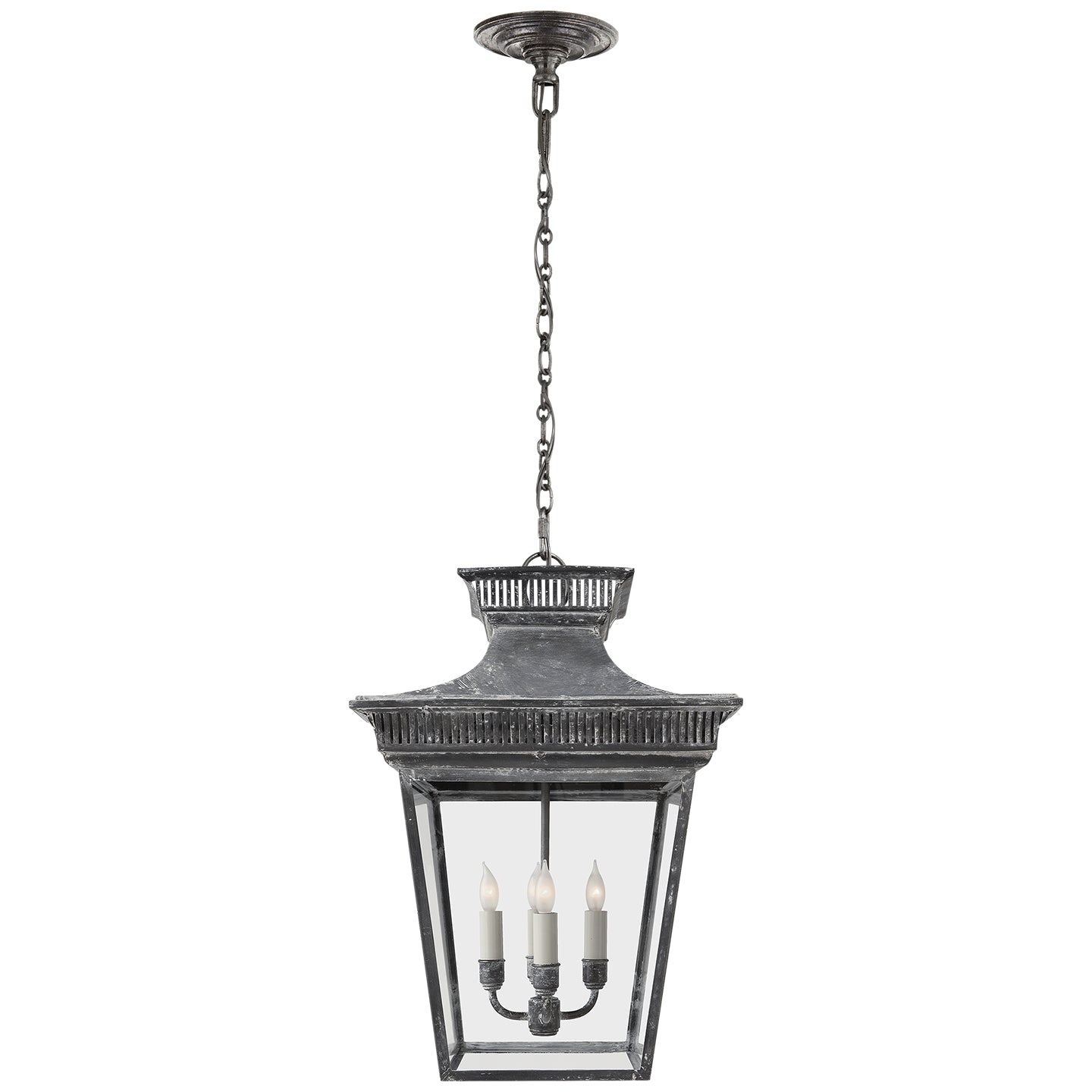 Visual Comfort Signature - CHC 5050WZ - Four Light Lantern - Elsinore - Weathered Zinc from Lighting & Bulbs Unlimited in Charlotte, NC