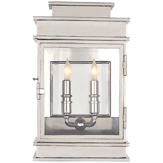 Buy polished-nickel Linear Lantern Outdoor (Wet) Sconce by Visual Comfort Signature
