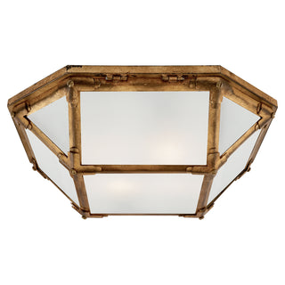 Buy gilded-iron Morris Flush Mount Ceiling Light by Visual Comfort Signature