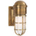 Hand-Rubbed Antique Brass with White Glass Glass and White Shade
